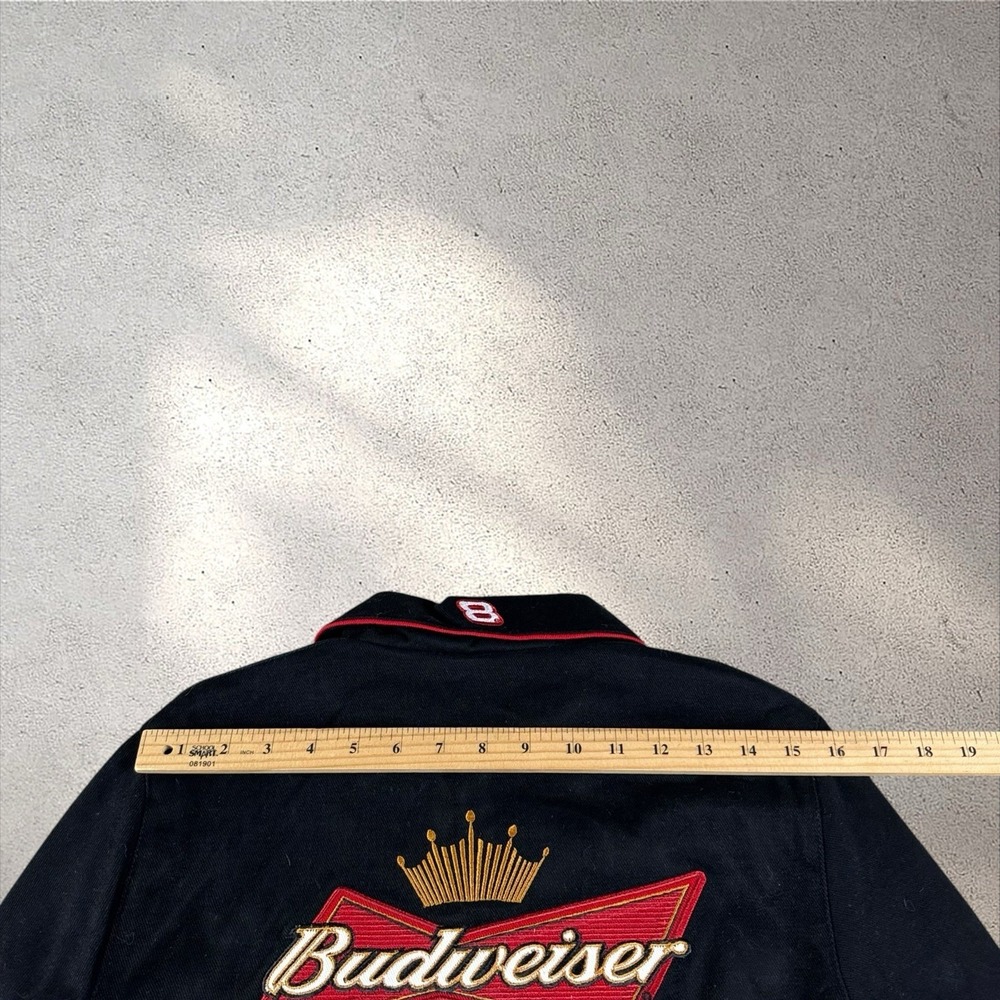Vintage NWT JH Design Dale Jr. Budweiser Racing Jacket Sz Small NASCAR - Picture 7 of 9